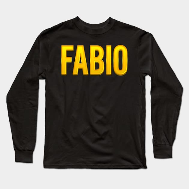 Fabio Name Long Sleeve T-Shirt by xesed